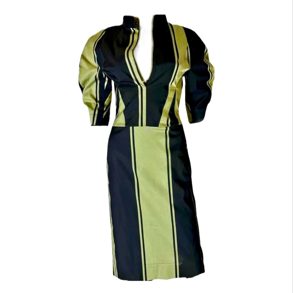 Vivienne Westwood ‘Victoria’ Green Stripe Dress, Late 2000s